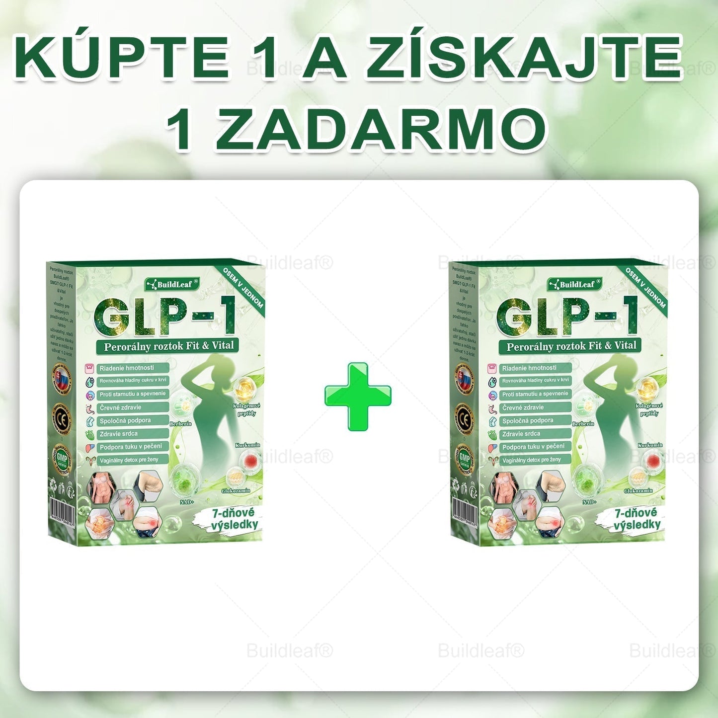 🧑⚕️🧑⚕️BuildLeaf® GLP-1 6-v-1 Fit & Vital Perorálny Roztok (Len raz denne, viditeľné zmeny už za 7 dní) Pre obezitu, kardiovaskulárne ochorenia, cukrovku, spánkové apnoe, zdravie čriev, problémy s kĺbmi a ďalšie