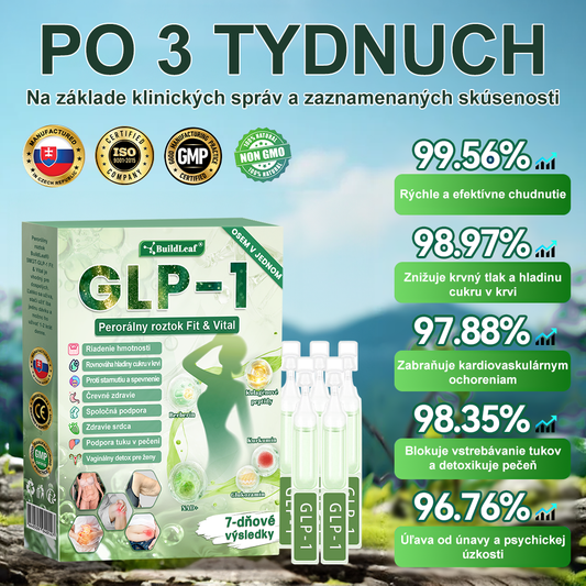 👨‍⚕‍🌿BuildLeaf® GLP-1 6-v-1 Fit & Vital Perorálny Roztok (Len raz denne, viditeľné zmeny už za 7 dní) Pre obezitu, kardiovaskulárne ochorenia, cukrovku, spánkové apnoe, zdravie čriev, problémy s kĺbmi a ďalšie