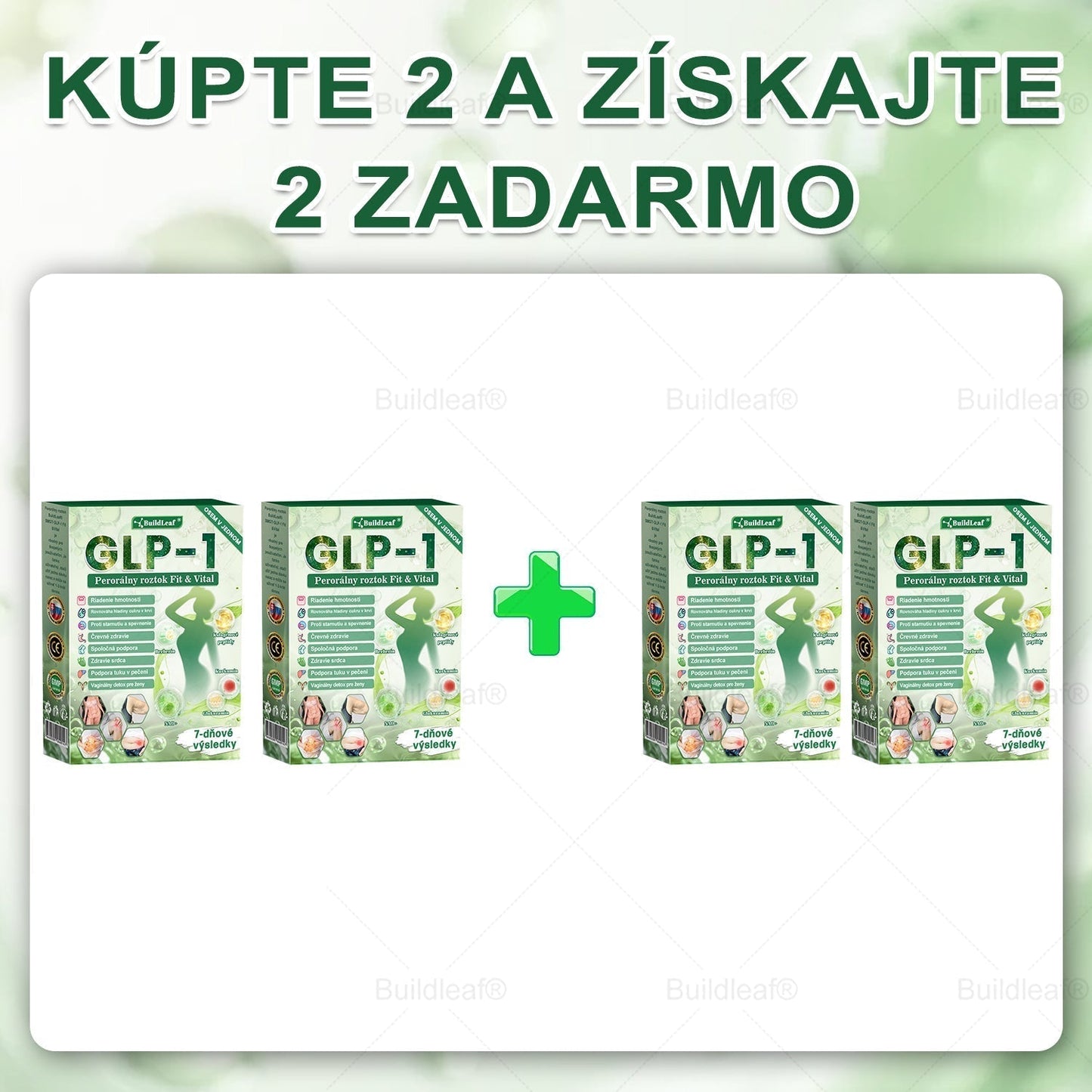 🧑‍⚕️🧑‍⚕️BuildLeaf® GLP-1 6-v-1 Fit & Vital Perorálny Roztok (Len raz denne, viditeľné zmeny už za 7 dní) Pre obezitu, kardiovaskulárne ochorenia, cukrovku, spánkové apnoe, zdravie čriev, problémy s kĺbmi a ďalšie